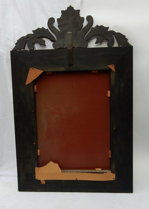 1950's Venetian Mirror With a Floral Decor and with Bubbles - Image 6