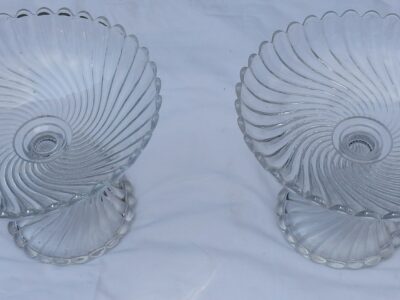 1950' Pair of Baccarat Cups Tors Model Signed