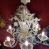 1950' Chandelier  Murano Cristal  with 6 Lights Arms Cupolas Rising Board - Image 3