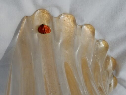 1970' Murano Sconces Pair By Archiméde Seguso - Image 2