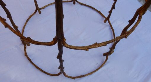 1950 'Living Room Table Gilt Bronze Decor Plant Style Maison Charles - Image 7