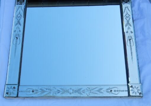 1950 'Venice mirror with Flowers 125  X 66 cm - Image 6