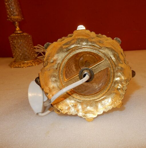 1970 'Pair Of Lamps In Glass Or Crystal And Gilt Bronze - Image 7