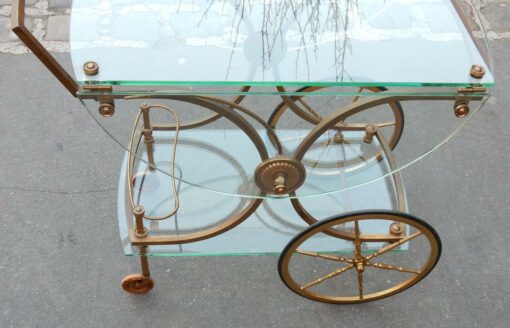 1950/70' Bar Roulant en Bronze Maison Jansen – Image 3