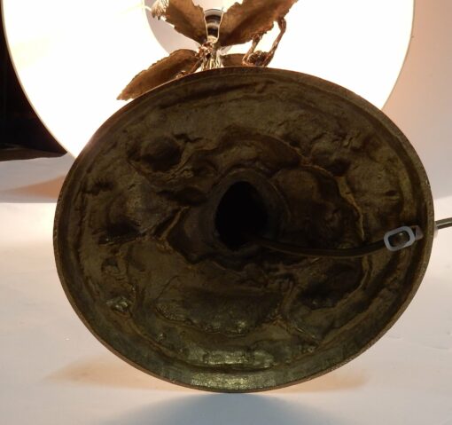 1980 'Gilt Bronze Lamp With Monkeys In A Palm Tree - Image 6