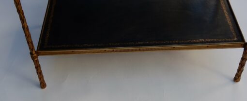 1950/70' Pair End of Sofa Style Maison Bagués Brass And palm Tree Deco 64 X 36 cm - Image 2