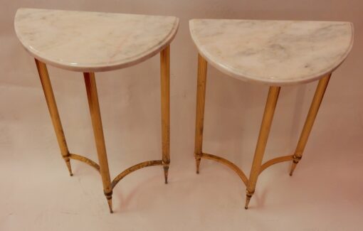 1970 'Pair Of Consoles Half Moon In The Style Of L XVI - Image 4