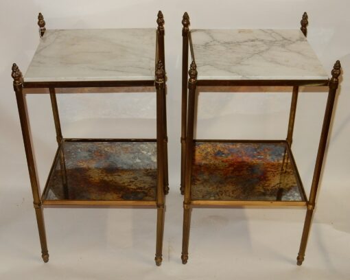 1950/70'  Pair of End of Sofa in the Style of Maison Baguès 34 X 34  cm