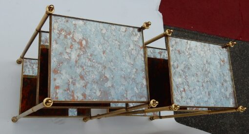 1950/70' Pair of Shelves has 3 Levels Maison Baguès With Olded Mirror (Hold) - Image 7