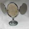 1950' Miroir De Bijoutier Trypique DLG Jacques Adnet Bronze Nickelé – Image 4