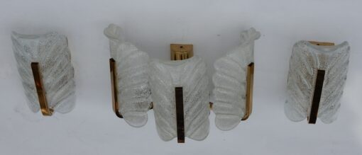 1970' Sconces Pair Crystal Mono By Carl Fagerlund - Image 3