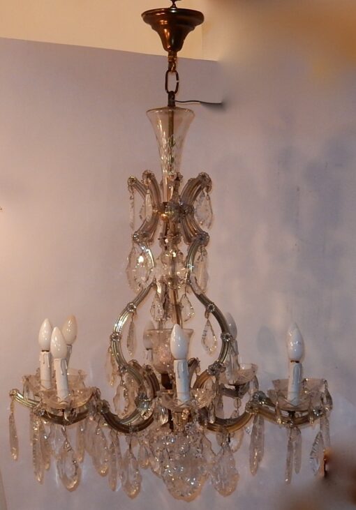 1920/40' Cage Crystal Marie Thérèse Chandelier