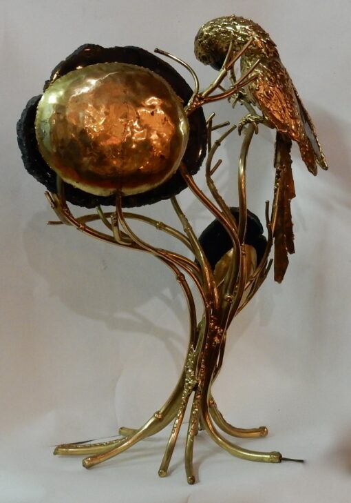 1970 'Enlightening Clock with Parrot FERNANDEZ or DUVAL BRASSEUR For HONORE - PARIS - Image 6
