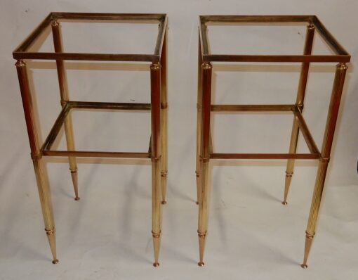 1950/70'  Pair of End of Sofa in the Style of Maison Bagués 31 X 31  cm - Image 5