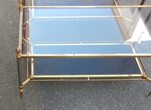 1950/70' Pair of Coffee Table Maison Jansen Leather 93 X 48 X H 49 cm - Image 3