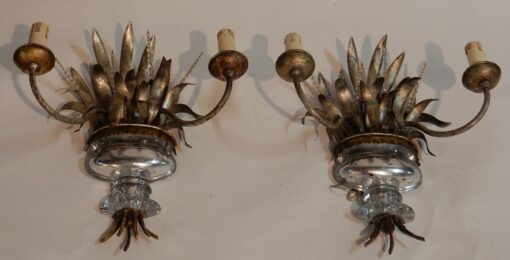1970' Pair Wall Lamp  in the Style of Maison Baguès Ou Banci - Image 2