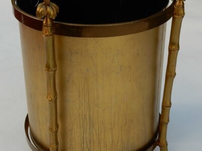 1970 Wastebasket in Bronze Maison Charles