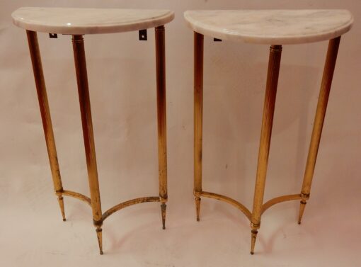 1970 'Pair Of Consoles Half Moon In The Style Of L XVI - Image 3