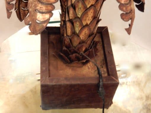 1970' Palm Tree Enlightening in Brass Style Maison Jansen - Image 5