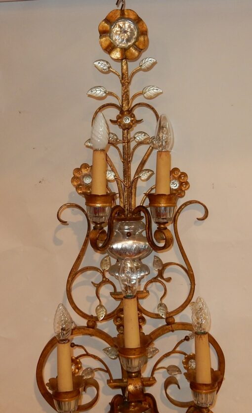 1970'  Wall Lamp in the Style of Maison Baguès H 104 cm - Image 7