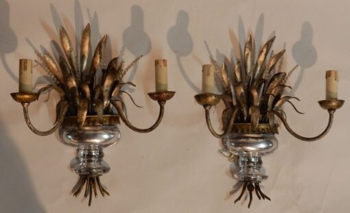 1970' Pair Wall Lamp  in the Style of Maison Baguès Ou Banci - Image 3