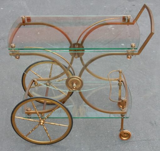 1950/70' Bar Roulant en Bronze Maison Jansen – Image 2