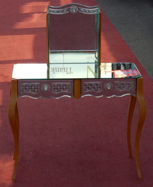 1960 'Art Deco Venitian Hairdresser With Mirror Tryptique - Image 4