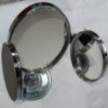 1950' Miroir De Bijoutier Trypique DLG Jacques Adnet Bronze Nickelé – Image 8