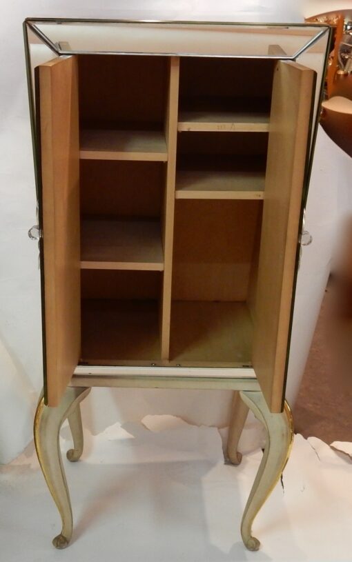 1940' Jansen Cabinet Adorned With Mirrors Art Deco - Image 6