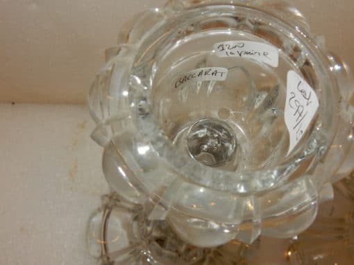 1950' Paire de Bougeoirs pour Chandeliers BACCARAT – Image 3