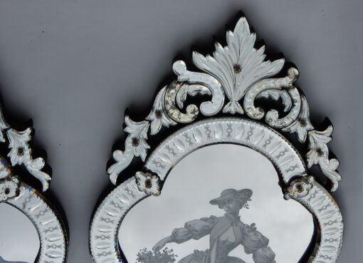 1920/40 Pair Of Mirrors With Elegant - Image 8