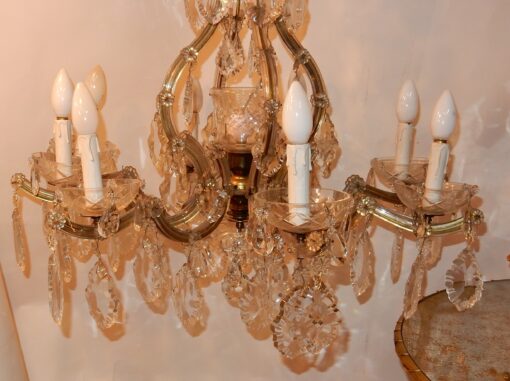 1920/40' Cage Crystal Marie Thérèse Chandelier - Image 5