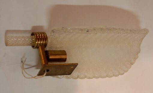 1970' 3 Wall Lamps Crystal of BAROVIER & TOSO of Murano 38 x 13 cm - Image 4