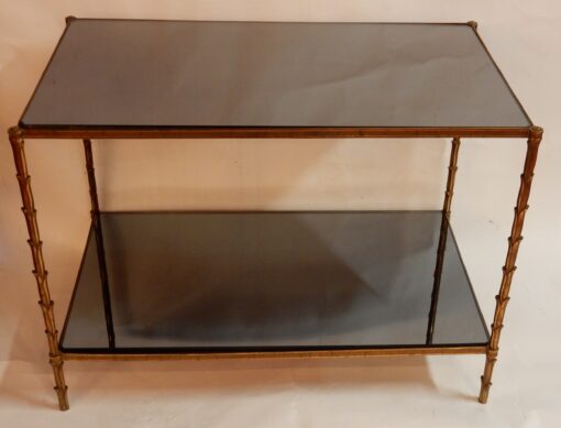 1950/70' Side Table Maison Charles, Tops In Mirror  73 X 45 cm