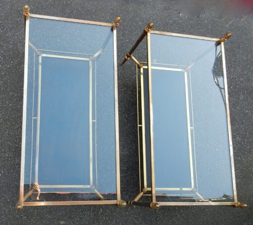 1950/70' Pair of Coffee Table Maison Jansen Leather 93 X 48 X H 49 cm - Image 4