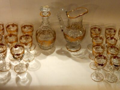 1950 'Crystal Serveware From St Louis Trianon  22 Piéces Signed