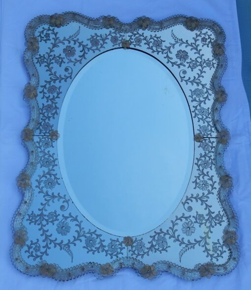 1970' Miroir style Véronese 92 x 70 cm