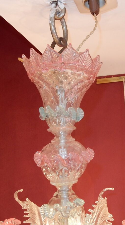 1970' Lustre Murano Bleu et Rose – Image 2