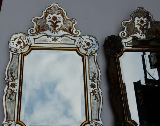 1950/70 Pair Of Mirrors With Decors Eglomised - Image 8