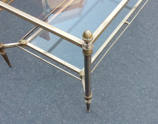 1950/70' Paire de Tables Basses Maison Jansen Vitrées 93 X 48 X H 49 cm – Image 6