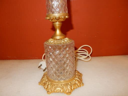 1970 'Pair Of Lamps In Glass Or Crystal And Gilt Bronze - Image 5