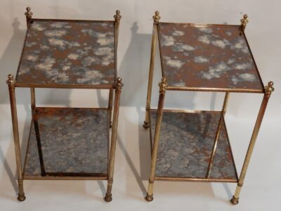 1950/70'  Pair of End of Sofa in the Style of Maison Baguès 40 X 32  cm
