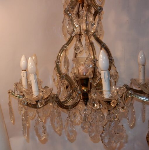 1920/40' Cage Crystal Marie Thérèse Chandelier - Image 7