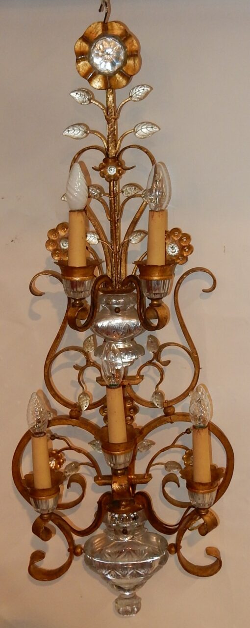 1970'  Wall Lamp in the Style of Maison Baguès H 104 cm - Image 8