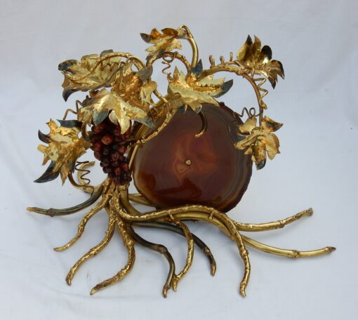 1970' Lamp With Bunch Of Grapes FERNANDEZ or DUVAL BRASSEUR For HONORE PARIS Or Isabelle Faure - Image 7