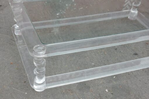1970' Coffee Table In Lucite ROMÉO  0m90X1m80 Model "MIRAGE" - Image 3
