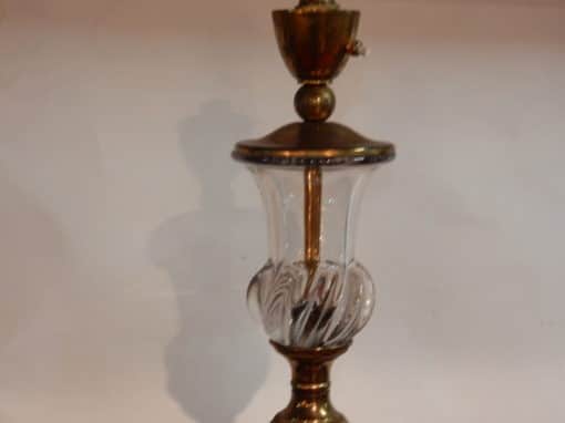 1950/70 Lampadaire Cristal Et Laiton Saint Louis – Image 4