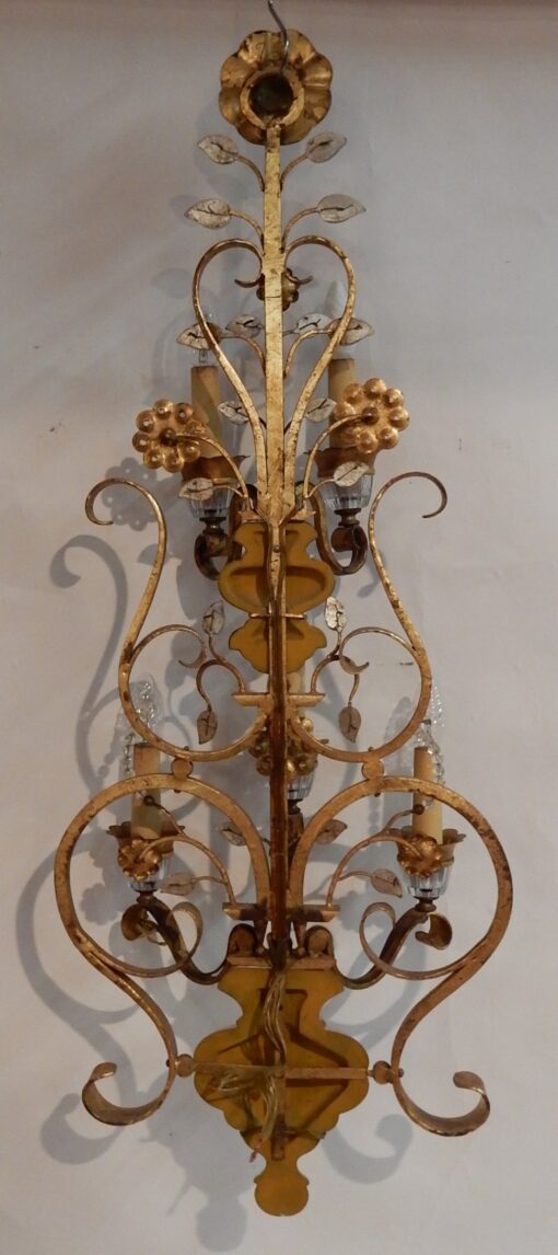1970'  Wall Lamp in the Style of Maison Baguès H 104 cm - Image 4