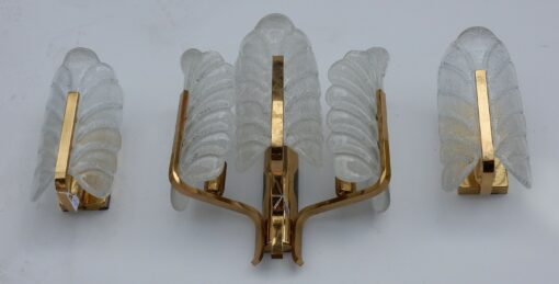 1970' Sconces Pair Crystal Mono By Carl Fagerlund