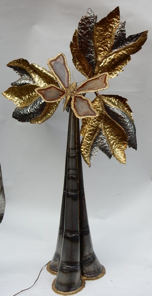 1970-1980 Floor Lamp With Butterfly DLG Duval Brasseur